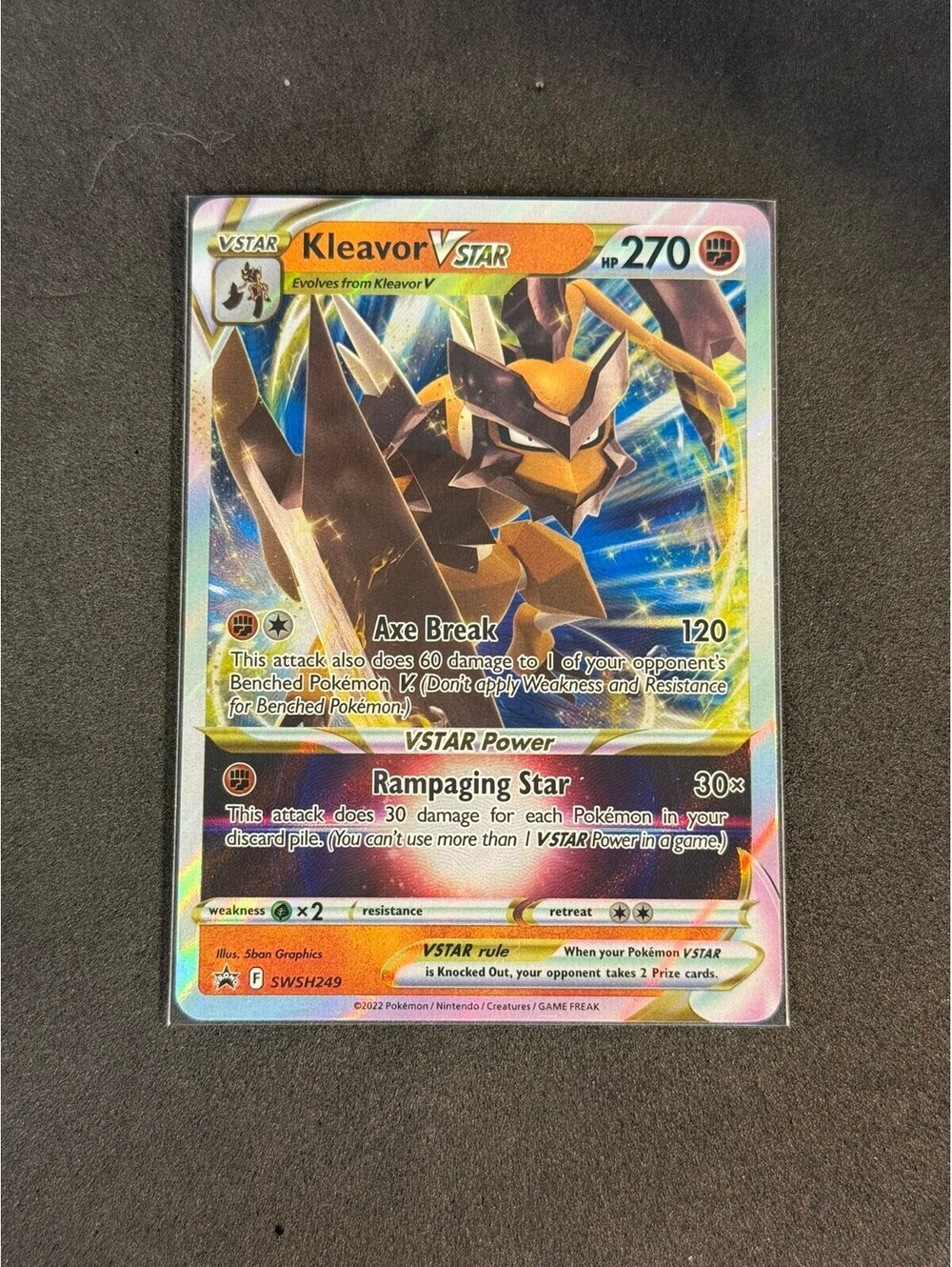 Kleavor VSTAR Pokémon Trading Card - SWSH249